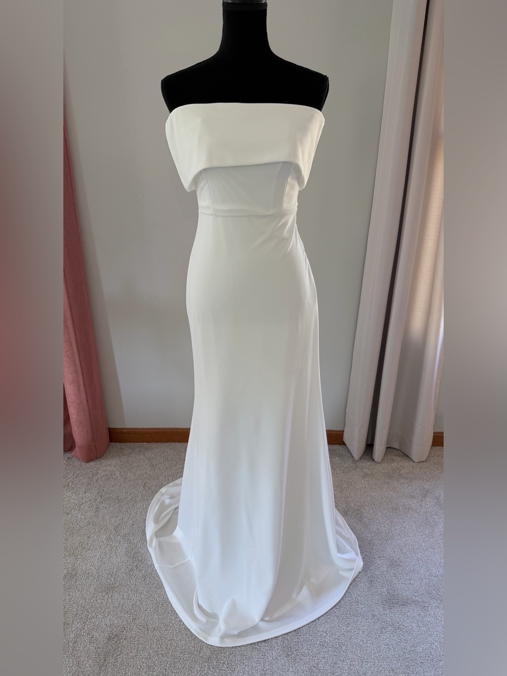 NWT Lulus Off-Shoulder White Wedding Gown Large - Picture 9 of 9